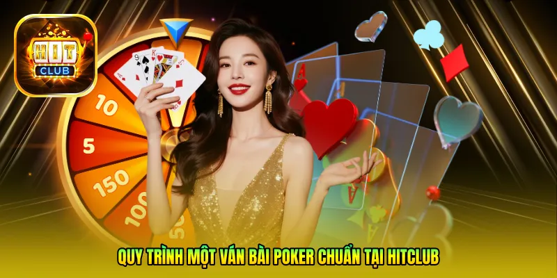 Quy trình một ván bài Poker chuẩn tại Hitclub